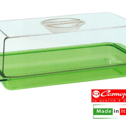 Cosmoplast Copriformaggio Rettangolare in Plastica 29x15x9h, Colori Assortiti, Made in Italy Cosmoplast