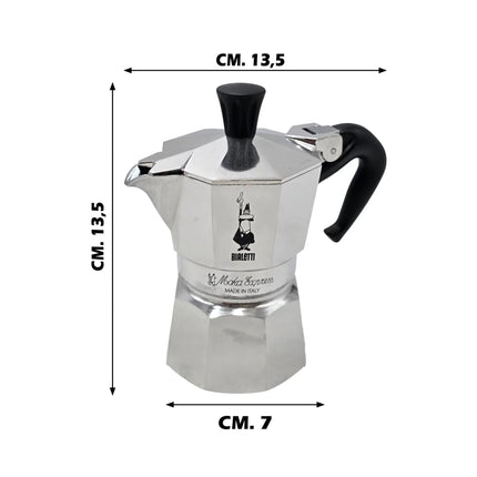 Bialetti Moka Express - Caffettiera Originale In Alluminio, Made In Italy Dal 1933 | Espresso Tradizionale | Da 1/2 Tazza A 12 Tazze