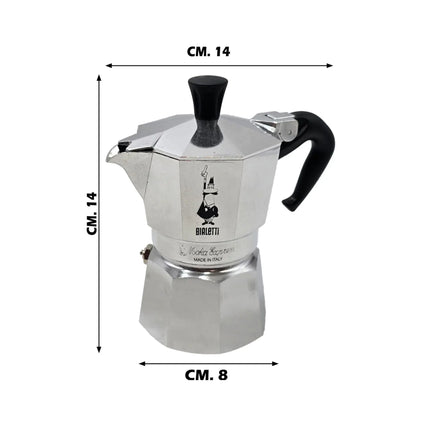 Bialetti Moka Express - Caffettiera Originale In Alluminio, Made In Italy Dal 1933 | Espresso Tradizionale | Da 1/2 Tazza A 12 Tazze Bialetti