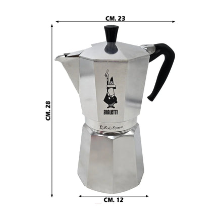 Bialetti Moka Express - Caffettiera Originale In Alluminio, Made In Italy Dal 1933 | Espresso Tradizionale | Da 1/2 Tazza A 12 Tazze Bialetti