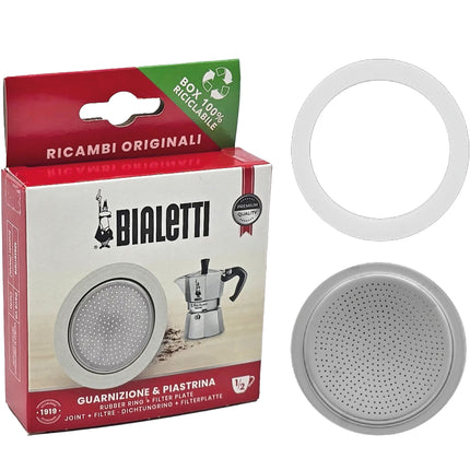 Bialetti GUARNIZIONE E FILTRO RICAMBIO PER CAFFETTIERA MOKINA 1/2 TAZZA