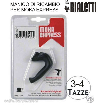 Bialetti Manico Moka Per 3-4 Tazze E 6 Tazze, Manico Per Caffettiera Moka Classica