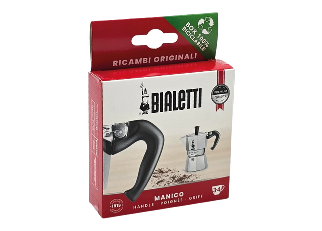 Bialetti Manico Moka Per 3-4 Tazze E 6 Tazze, Manico Per Caffettiera Moka Classica 3-4 tazze Bialetti