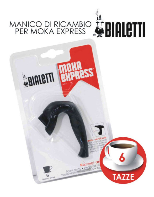 Bialetti Manico Moka Per 3-4 Tazze E 6 Tazze, Manico Per Caffettiera Moka Classica Bialetti