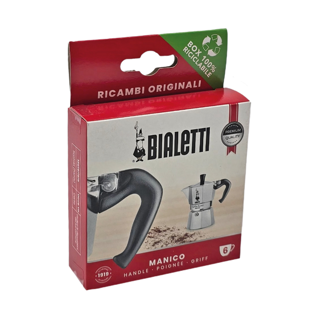 Bialetti Manico Moka Per 3-4 Tazze E 6 Tazze, Manico Per Caffettiera Moka Classica