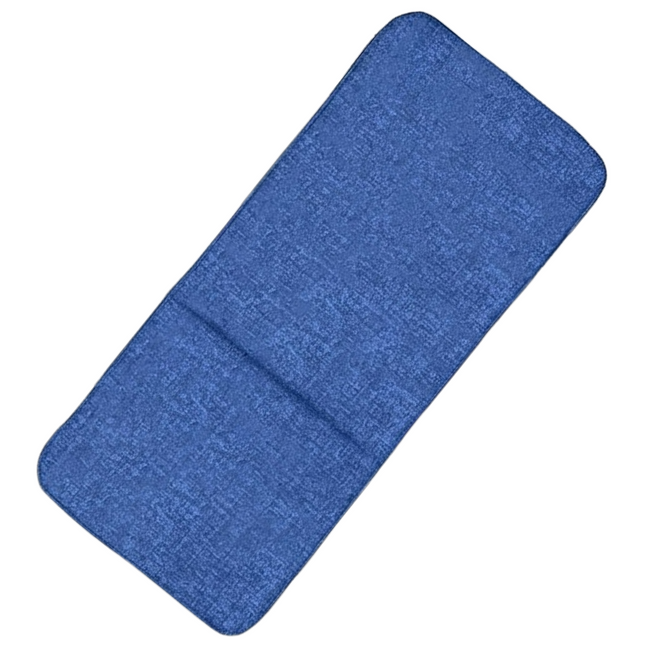 Cuscino Schienale Alto Cipro | Poliestere/Cotone, Seduta 47.5x41 cm, Schienale 67cm, Made in Italy | Colori Blu e Beige Gemitex