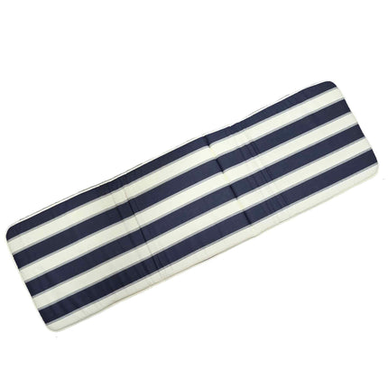 Cuscino per Lettino Tenerife da Esterno a Righe Bianco/Blu 56x177cm