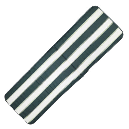 Cuscino per Sdraio Capri da Esterno a Righe Bianco/Verde 49x154cm
