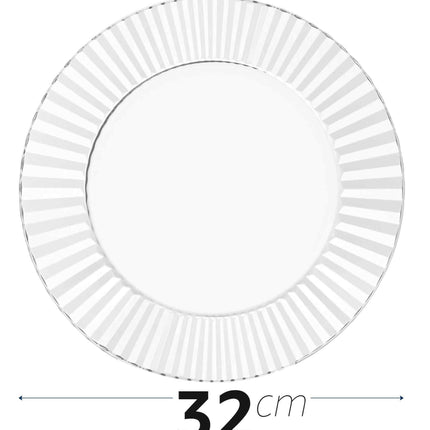 Sottopiatto Vetro Cm.32 Design Elegante per Tavola Raffinata e Moderna