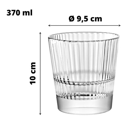 Bicchiere Vetro Tumbler Diva in Vari Formati per Acqua, Vino e Uso Quotidiano