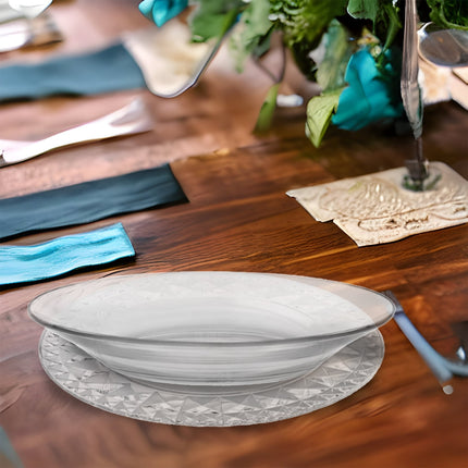 Sottopiatto Vetro Cm.32 Design Elegante per Tavola Raffinata e Moderna