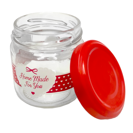 Vasetto Vetro Capsula Rossa Fantasia Dec.For You cc.100 / 12pz - cc.200 / 6pz