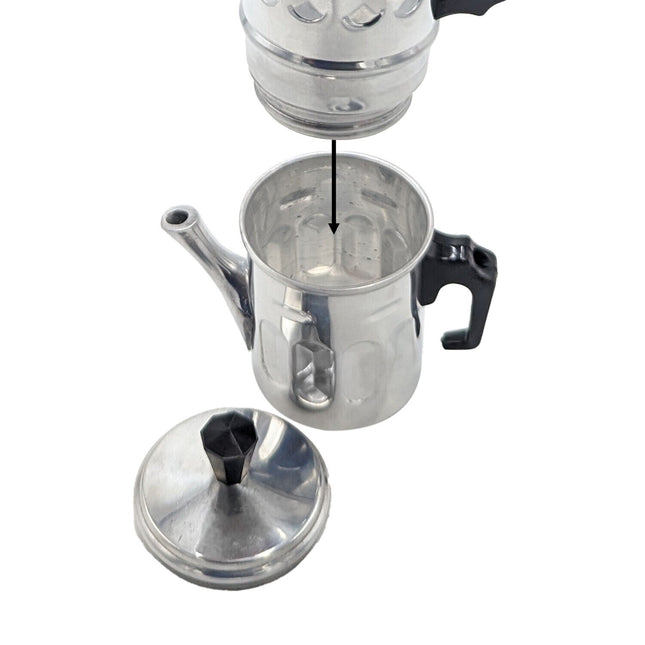 Ilsa Caffettiera Napoletana Diamante Ilsa In Alluminio Caffè Espresso Con 2 Manici Ilsa