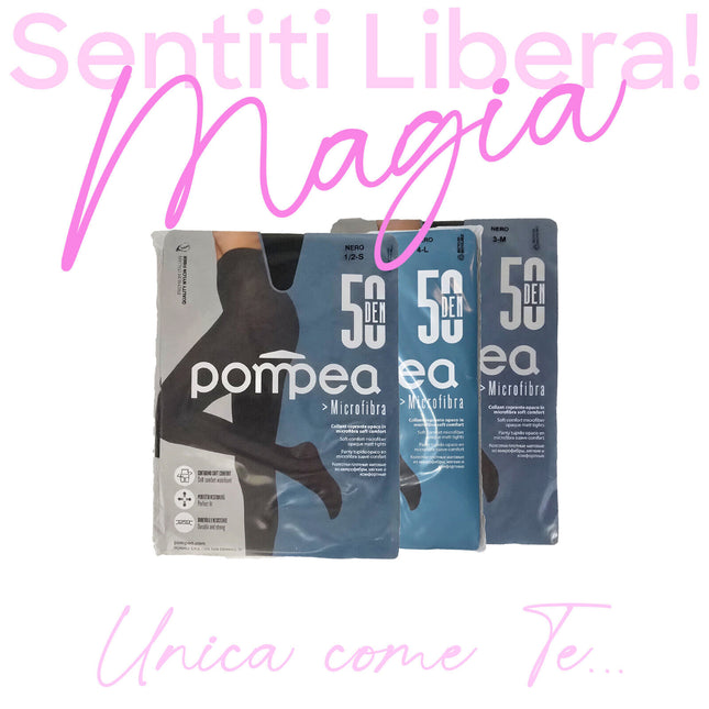 Pompea Collant 50 Denari in Microfibra Comfort Resistenza
