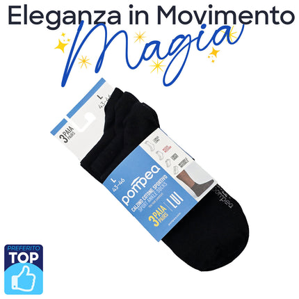 Pompea Calzini Uomo Cotone Lunghezza Media 39/42-43/46