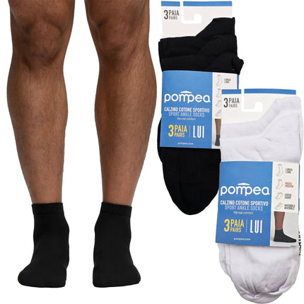 Pompea Calzini Uomo Cotone Lunghezza Media 39/42-43/46