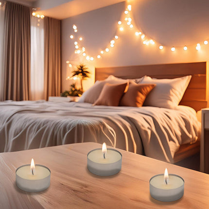 Candele Tea Light Profumate Set da 25/50/75 Pezzi, Atmosfera Elegante Rilassante