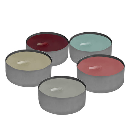 Candele Tea Light Profumate Set da 25/50/75 Pezzi, Atmosfera Elegante Rilassante