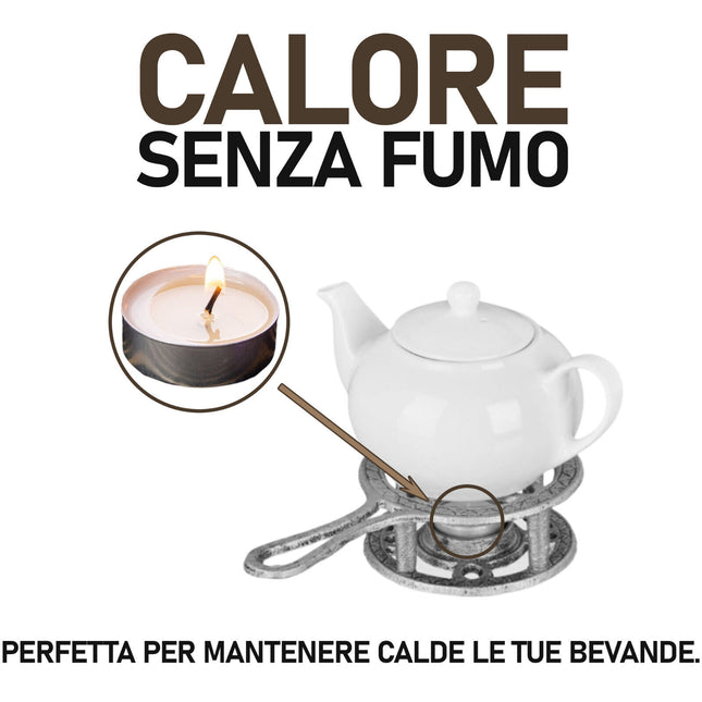 Irge Candele Tealight Inodore Senza Fumo Durata 3,5 Ore Bianche Confezione 10-60 Pz