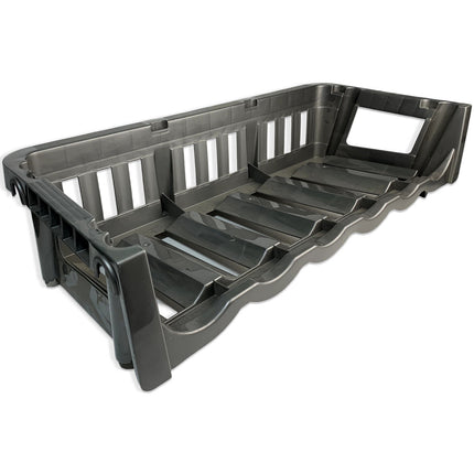 Cantinetta Portabottiglie Bottigliere Portavini Plastica Impilabile 60X27X15H Cm