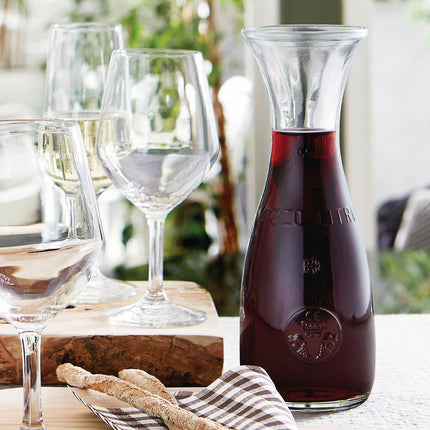 Bormioli Rocco Caraffa Per Acqua Vino Bottiglia A Bocca Larga In Vetro Da Tavola Ristorante