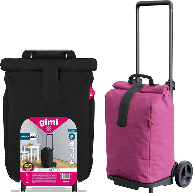 Gimi Carrello Spesa Shopping Sprinter Con Ruote 50L Portaspesa Resistente