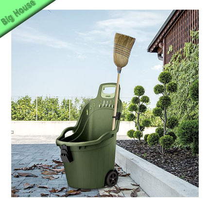 Carriola Con Ruote In Plastica Dura Cart Helpy Per Giardino Legno Fiori Piante