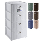 Cassettiera in Plastica con Ruote 4 Cassetti – Elegance Effetto Midollino Stefanplast