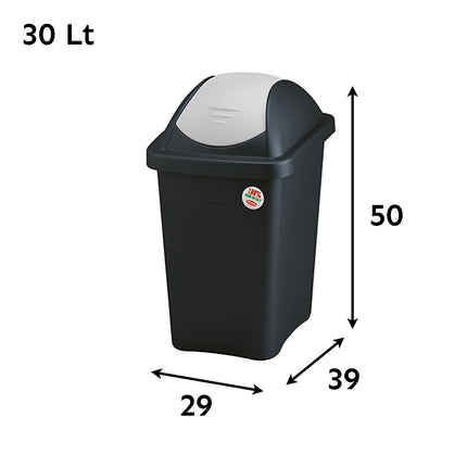 Cestino Raccolta Differenziata Pattumiera Basculante Secchio Spazzatura 30/60 L Stefanplast