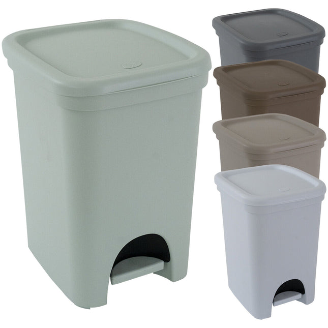 Belli & Forti Cestino Da Scrivania 18L Pattumiera A Pedale Grande Colorato Spazzatura Cucina