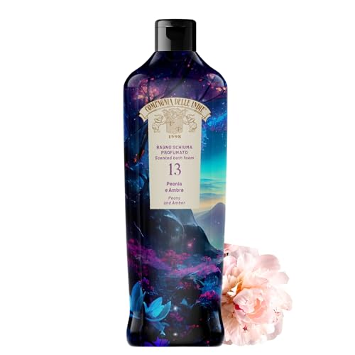 Compagnia delle Indie - Bagnoschiuma Idratante Peonia e Ambra - Profumato e Delicato - Adatto a Pelle Sensibile - Formula per Uomo e Donna - 500ml Compagnia delle Indie