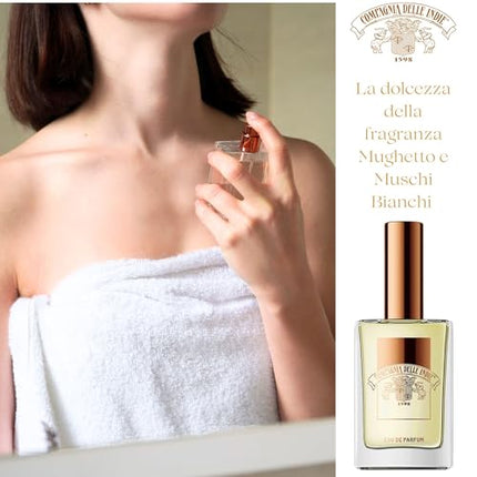 Compagnia delle Indie - Numero 19 - Regalo Donna - Regalo Uomo - Set Profumo e Crema Idratante Corpo - Formato 75 ml + 250 ml (mughetto e muschi bianchi) Compagnia delle Indie