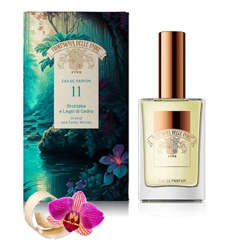 Compagnia delle Indie - Profumo - Numero 11 - Profumo Donna - Profumo Uomo - Eau de Parfum - Profumo Orchidea e Legni di Cedro - Profumi Donna - Persistenza ed Intensità Uniche - Formato 75 ml Compagnia delle Indie
