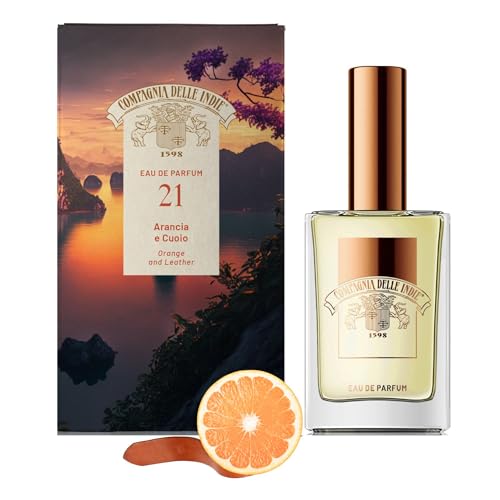 Compagnia delle Indie - Profumo - Numero 21 - Profumo Donna - Profumo Uomo - Eau de Parfum - Profumo Arancia e Cuoio - Profumi Donna - Persistenza ed Intensità Uniche - Formato 75 ml Compagnia delle Indie