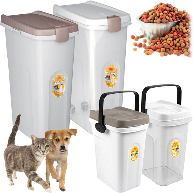 Contenitore Ermetico Croccantini Cane Gatto Porta Crocchette Animali Domestici