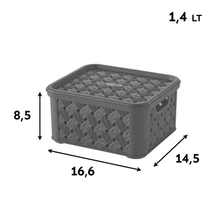 Tontarelli Scatola Arianna Contenitori In Diverse Misure Lt.1,4 - Lt.4 - Lt.13