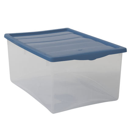 Salvaspazio Contenitore Plastica Portaoggetti Multiuso per Vestiti Grande Basso 55×39×25h cm