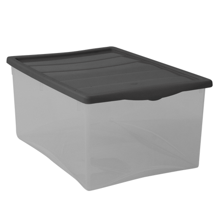 Salvaspazio Contenitore Plastica Portaoggetti Multiuso per Vestiti Grande Basso 55×39×25h cm