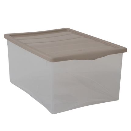 Salvaspazio Contenitore Plastica Portaoggetti Multiuso per Vestiti Grande Basso 55×39×25h cm