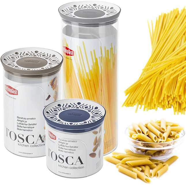Contenitori Pasta Da Cucina Tosca Barattoli Ermetici In Plastica Alti Grandi