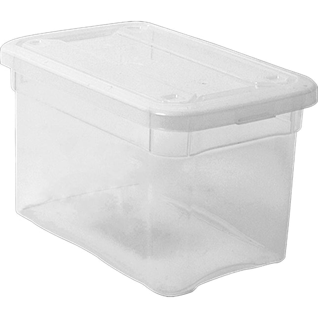 Belli & Forti Contenitori In Plastica Trasparenti Con Coperchi Scatola Portaoggetti Cassette