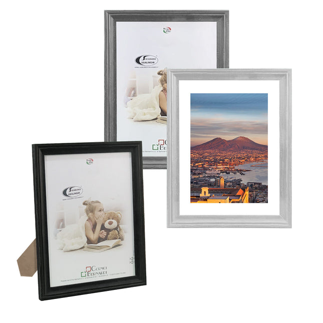 Sicignano Cornice Legno Crilex Portafoto Quadri Battesimo Matrimonio Decorazioni Regalo