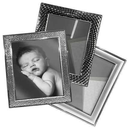 Cornice Portafoto Argento Silver Plated Resistente Anti-Ossidazione Vari Formati Borella Casalinghi srl
