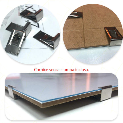 Sicignano Cornice Portafoto A Giorno Plexiglass Retro Mdf