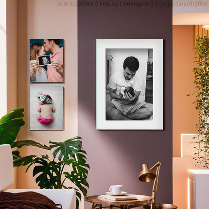 Sicignano Cornice Portafoto A Giorno Plexiglass Retro Mdf