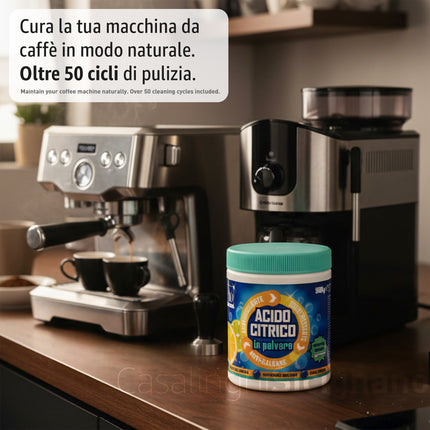 Acido Citrico Puro 500g con Misurino - Anticalcare e Ammorbidente AD Trend