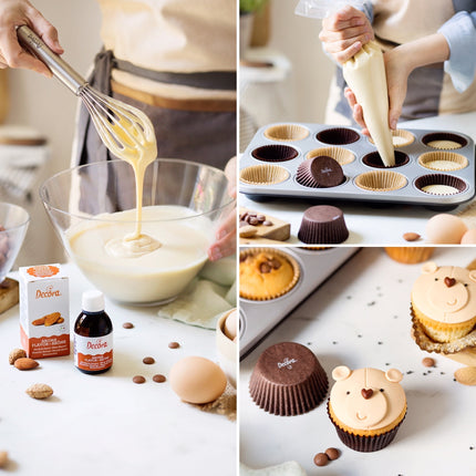 Pirottini Bianchi Cupcake 75 Pz In Carta Da Forno Formine Per Muffin Ø 5X3,2H Cm Stampi Per Dolci Pasticceria