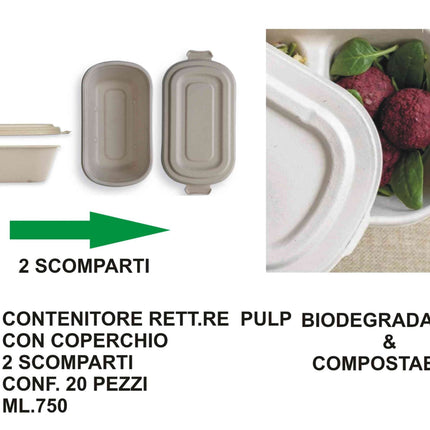 Contenitore Rett.Re C/Cop. Conf. 20 Pz. Ml.750 Bis Bio&Amp;Comp. Dampe