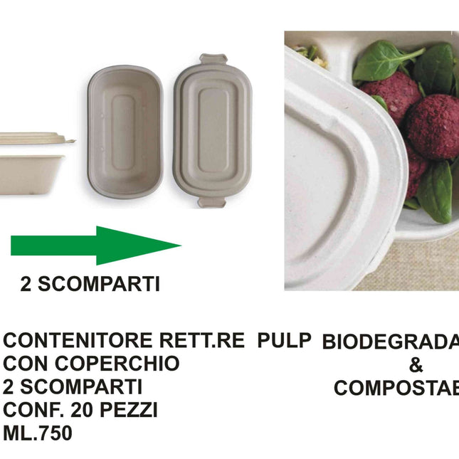 Contenitore Rett.Re C/Cop. Conf. 20 Pz. Ml.750 Bis Bio&Amp;Comp. Dampe