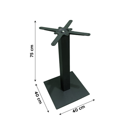 BASE TAVOLO CM.40X40 FERRO + PIANO HPL 80X80 / 70x70 cm, VARIE COLORAZIONI Base 40x40 cm Solo base Casalinghi Sicignano